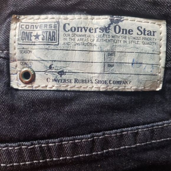 Converse One Star Sz 2 NWT Wide Leg Jeans - Picture 11 of 16